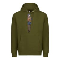 Army Green mai sakurajima Premium Hoodie - DesigneFamous