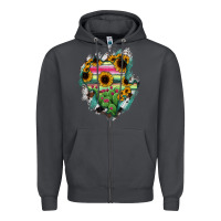 Smoke Durango State Of Mexico Map Zipper Hoodie - RanaPortraitStore