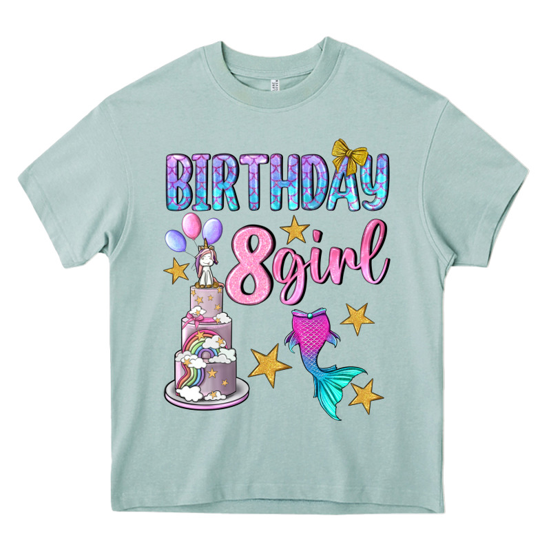 Birthday Girl 8 Heavy Core Tee by BundleAndBundleShop | Teevron