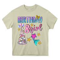 Mossy birthday girl 8 Heavy Core Tee - BundleAndBundleShop