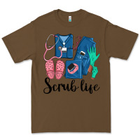 Cacao Scrub Life Nurse Premium Tee - LillyAllenDesigns