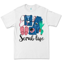 White Scrub Life Nurse Premium Tee - LillyAllenDesigns