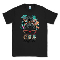 Black nurse cna life messy bun Classic Tee - BarkalooDesign