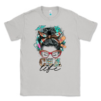 Moon Dust nurse cna life messy bun Classic Tee - BarkalooDesign