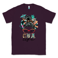 Plum nurse cna life messy bun Classic Tee - BarkalooDesign