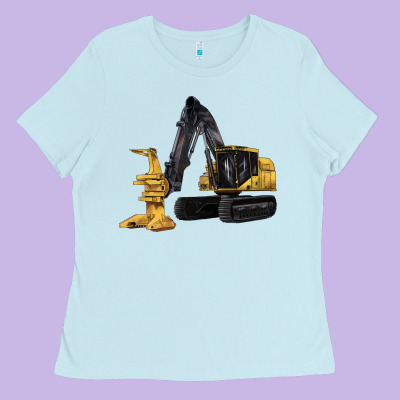 Feller Buncher Ladies Tee Designed By Lillyallendesigns