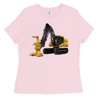 Bubblegum Pink Feller Buncher Ladies Tee - LillyAllenDesigns