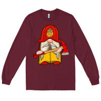 Burgundy firefighter gnomes Long Sleeve Tee - Artiststas