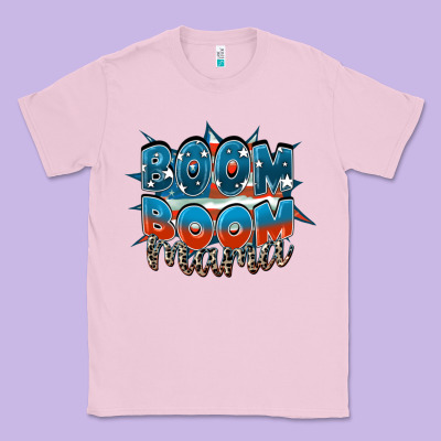 Boom Boom Mama Classic Tee Designed By Fadigitalartstudio