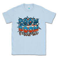 Dusty Blue Boom boom Mama Classic Tee - FaDigitalArtStudio