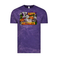 Cloud Purple happy halloween koala Vintage Tee - LillyAllenDesigns