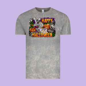 Happy Halloween Koala Vintage Tee Designed By Lillyallendesigns