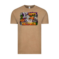 Vintage Coffee happy halloween koala Vintage Tee - LillyAllenDesigns