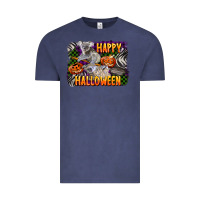 Vintage Denim happy halloween koala Vintage Tee - LillyAllenDesigns