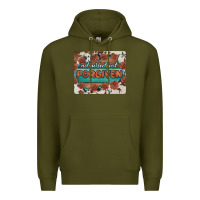 Army Green not perfect just forgiven Premium Hoodie - BarkalooDesign