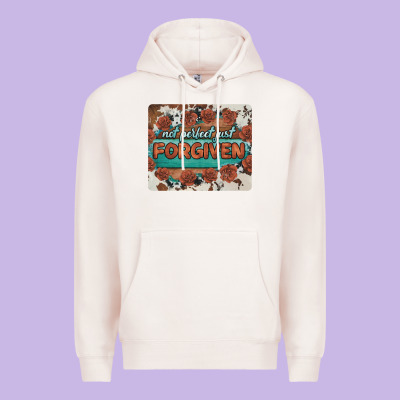 Not Perfect Just Forgiven Premium Hoodie Designed By Barkaloodesign