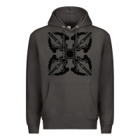 Smoke trippy psychedelic rave sacred geometry Premium Hoodie - DesigneFamous