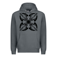 Rock trippy psychedelic rave sacred geometry Premium Hoodie - DesigneFamous