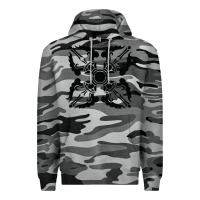 Slate Camo trippy psychedelic rave sacred geometry Premium Hoodie - DesigneFamous