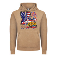 Vintage Coffee 4th of july  louisiana map Vintage Hoodie - BarkalooDesign
