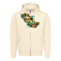 Sandshell Mexico Map Zipper Hoodie - RanaPortraitStore