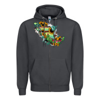 Smoke Mexico Map Zipper Hoodie - RanaPortraitStore
