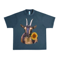 Midnight Navy dark goat Urban Heavy Tee - RanaPortraitStore