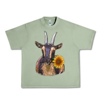 Oil Green dark goat Urban Heavy Tee - RanaPortraitStore