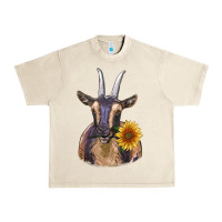 Sandshell dark goat Urban Heavy Tee - RanaPortraitStore