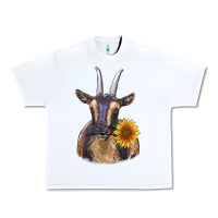 White dark goat Urban Heavy Tee - RanaPortraitStore