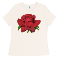 Bone Oklahoma Rose Illustrations Ladies Tee - LillyAllenDesigns