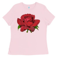 Bubblegum Pink Oklahoma Rose Illustrations Ladies Tee - LillyAllenDesigns