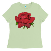 Matcha Oklahoma Rose Illustrations Ladies Tee - LillyAllenDesigns
