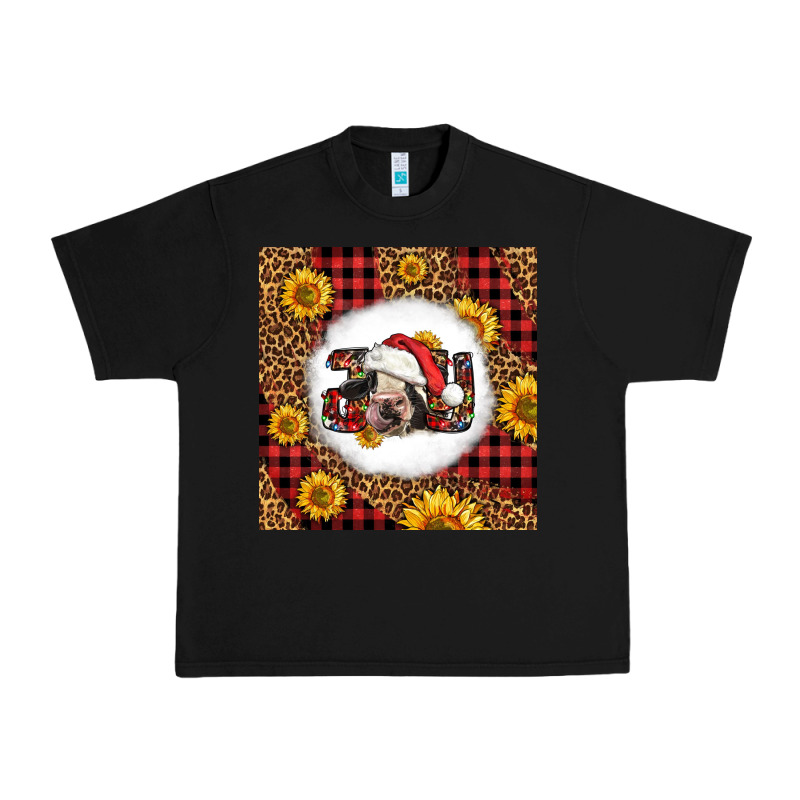 Joy Christmas Cow Urban Heavy Tee by LillyAllenDesigns | Teevron