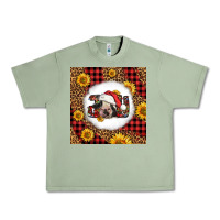 Oil Green joy christmas cow Urban Heavy Tee - LillyAllenDesigns