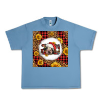 Pebble Blue joy christmas cow Urban Heavy Tee - LillyAllenDesigns