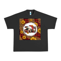 Pigment Black joy christmas cow Urban Heavy Tee - LillyAllenDesigns
