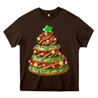 Chocolate Brown chocolate christmas cookie cake Heavy Core Tee - FaDigitalArtStudio