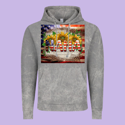Patriotic Nana Vintage Hoodie Designed By Barkaloodesign