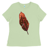 Matcha croton leaf Ladies Tee - LillyAllenDesigns