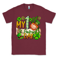 Burgundy my 1st st patricks day Classic Tee - FaDigitalArtStudio
