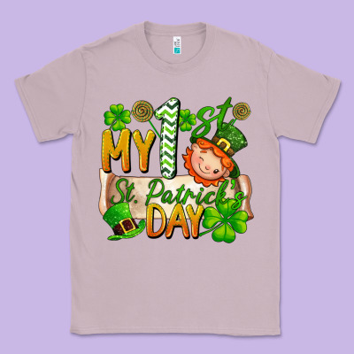 My 1st St Patricks Day Classic Tee Designed By Fadigitalartstudio