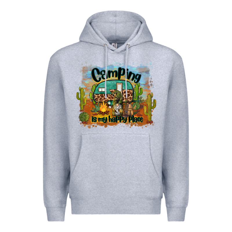 Camping Is My Happy Place Premium Hoodie by BarkalooDesign | Teevron