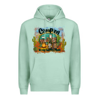 Seafoam camping is my happy place Premium Hoodie - BarkalooDesign