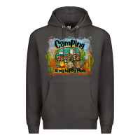 Smoke camping is my happy place Premium Hoodie - BarkalooDesign