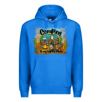 True Royal camping is my happy place Premium Hoodie - BarkalooDesign
