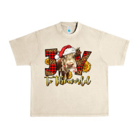 Sandshell joy to the world christmas cow Urban Heavy Tee - LillyAllenDesigns