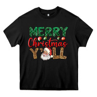Black merry christmas y'all Heavy Core Tee - BundleAndBundleShop