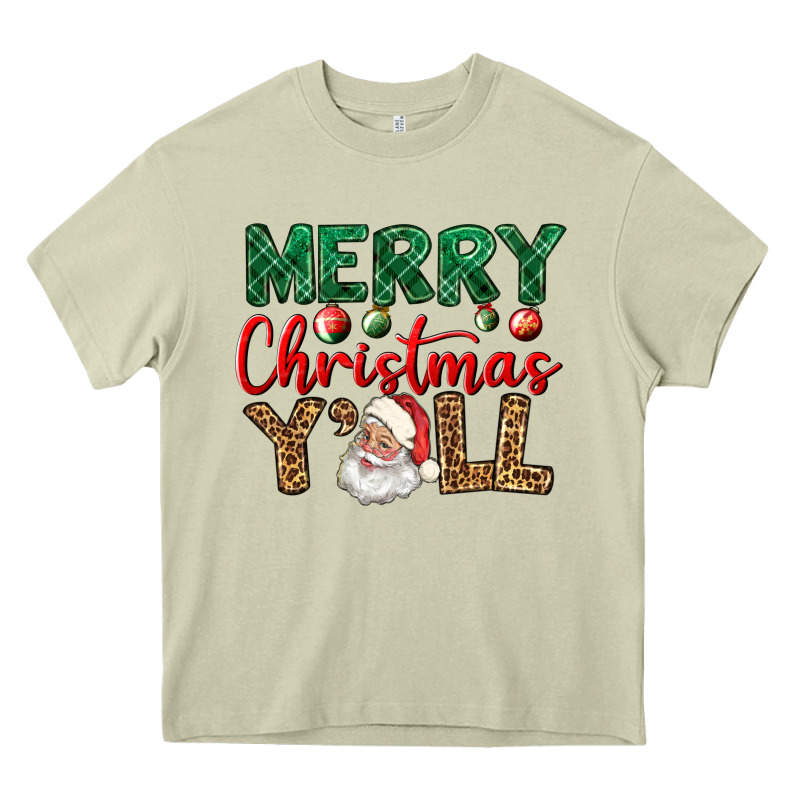 Merry Christmas Y'all Heavy Core Tee by BundleAndBundleShop | Teevron