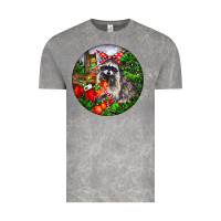 Cloud Rock Christmas Raccoon Vintage Tee - LillyAllenDesigns
